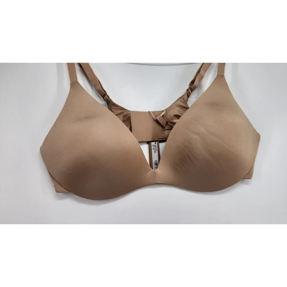 Skims 40B Clay Beige Wireless Form Super Push Up Bra PL-PLG-9558W NWT